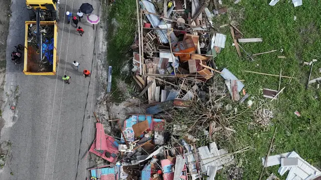 'Video thumbnail for Aerial footage reveals widespread destruction from Hurricane Melissa'