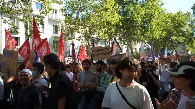 Video thumbnail for France: Tours Students Protest School Conditions.