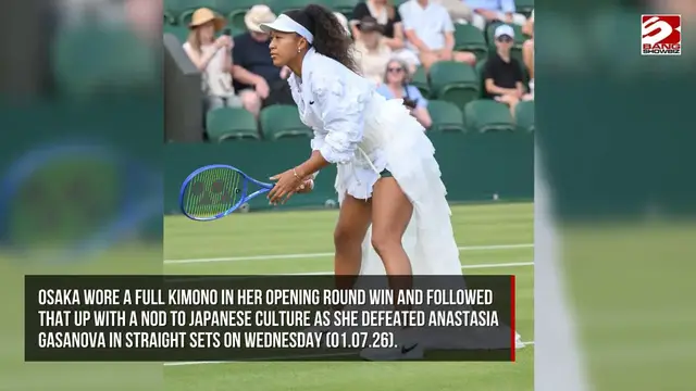 Video thumbnail for Naomi Osaka says she 'doesn't have a plan' for bold Wimbledon outfits