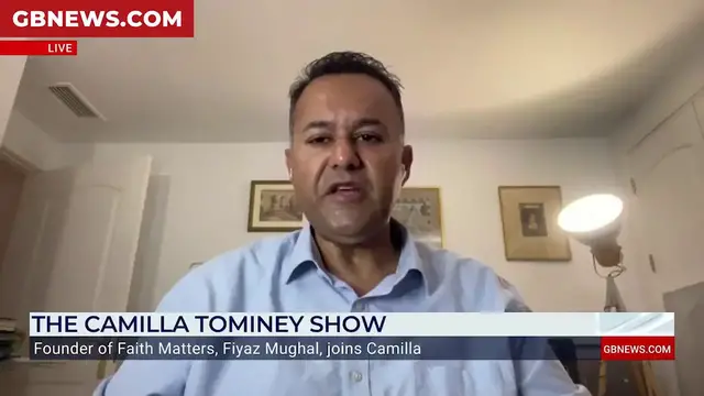 'Video thumbnail for WATCH: British Muslim tells GB News it is 'not racist' to fly Union Jack and St George's flags'
