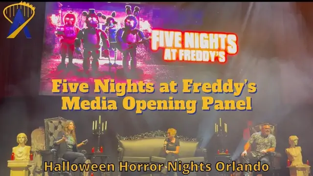 'Video thumbnail for Five Nights at Freddy's Media Panel at Halloween Horror Nights Orlando 2025'