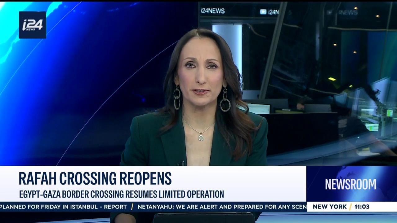 Video thumbnail for Rafah crossing reopens: Egypt-Gaza border crossing resumes limited operation