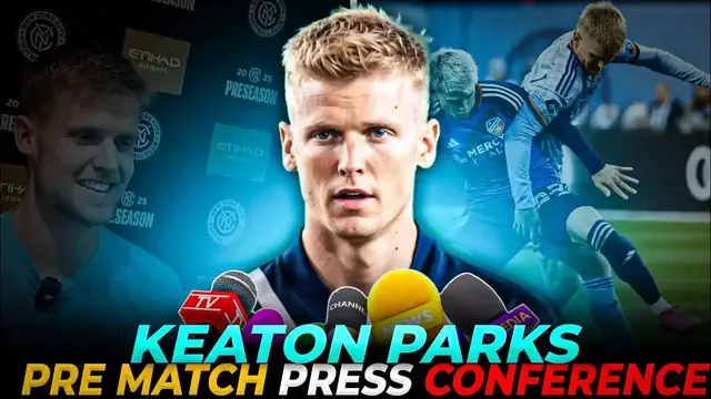 Video thumbnail for NYCFC Midfielder Keaton Parks Press Conference