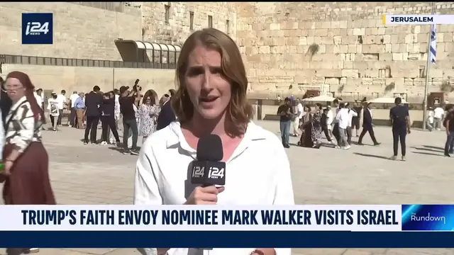 'Video thumbnail for Trump's faith envoy nominee Mark Walker visits Israel'