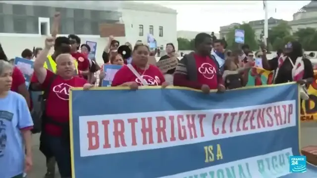 Video thumbnail for Supreme Court to rule on Trump's bid to roll back birthright citizenship