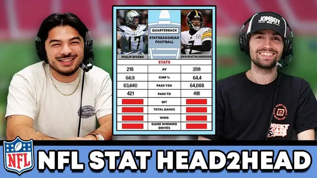 'Video thumbnail for Was Philip Rivers BETTER than Big Ben?! (StatHead2Head)'