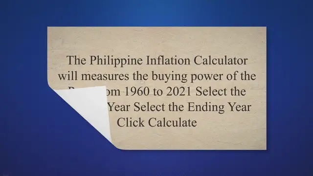 Video thumbnail for Philippine Inflation Calculator