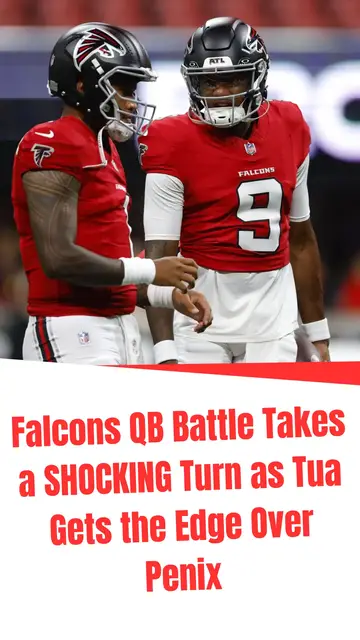 Video thumbnail for Falcons QB Battle Takes a SHOCKING Turn as Tua Gets the Edge Over Penix