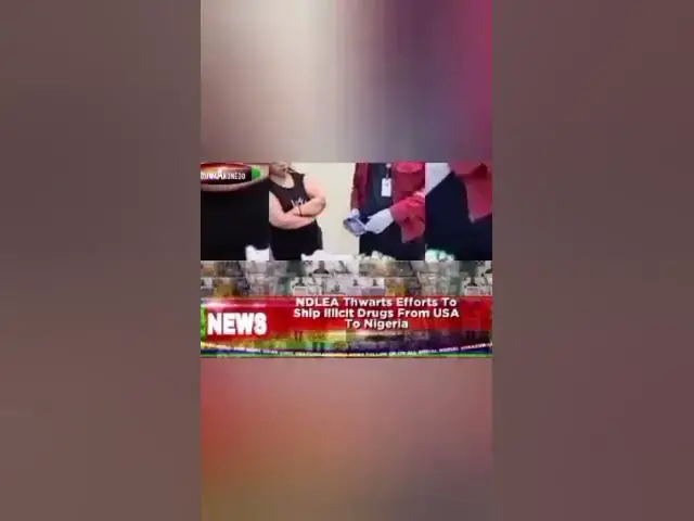 Video thumbnail for NDLEA Thwarts Efforts To Ship Illicit Drugs From USA To Nigeria