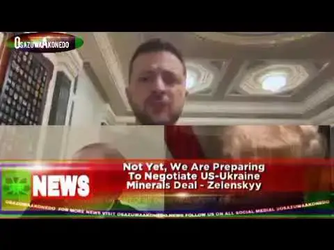 Video thumbnail for Not Yet, We Are Preparing To Negotiate US-Ukraine Minerals Deal - Zelenskyy