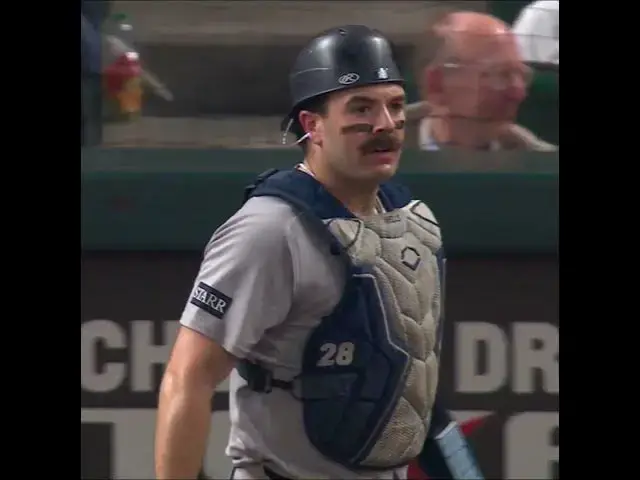 'Video thumbnail for Austin Wells THROWS Out Jose Altuve at Second Base! | 09/04/2025'
