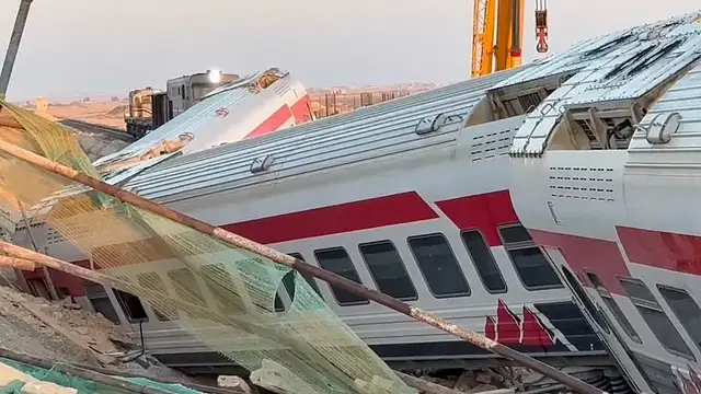 'Video thumbnail for Train derailment in Egypt claims three lives while injuring 103'
