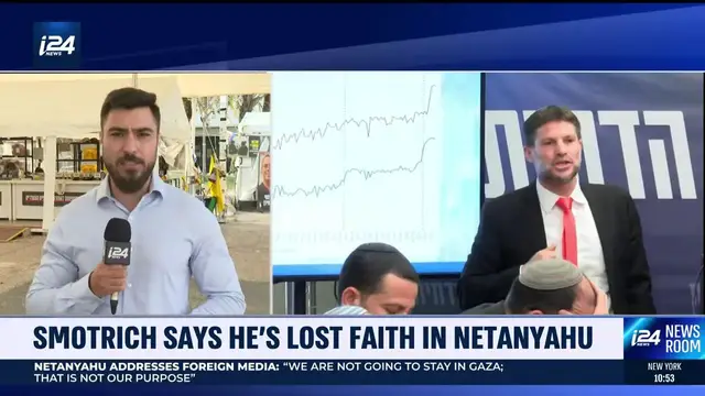 'Video thumbnail for Smotrich says he's lost faith in Netanyahu'