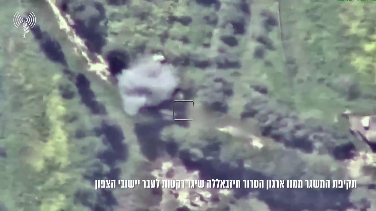 Video thumbnail for Lebanon: Israeli Air Force Strikes Hezbollah Launcher After Rockets Fired at Northern Israel.