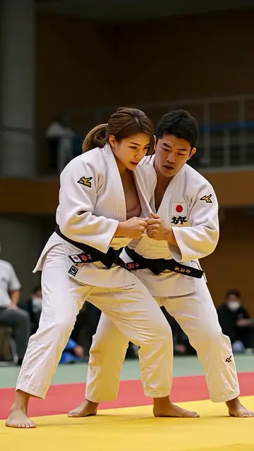 'Video thumbnail for 視線がブレてしまう柔道家 #ai #athlete #judo #かわいい #美女 #sports'