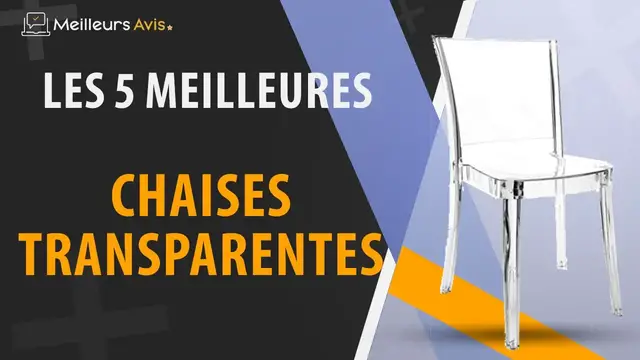 Video thumbnail for ⭐️ MEILLEURE CHAISE TRANSPARENTE - Avis & Guide d'achat (Comparatif 2023)