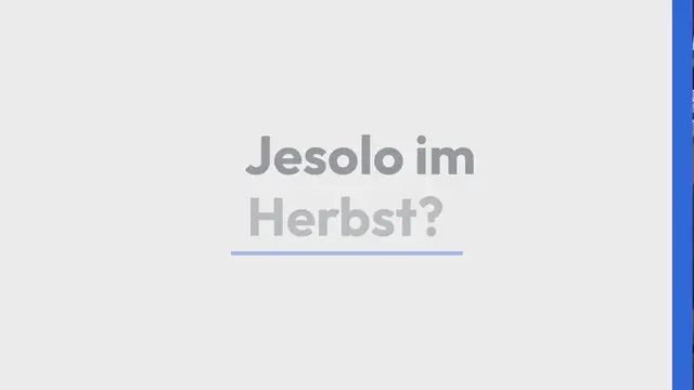 Video thumbnail for Jesolo im Herbst – Highlights & Insider Tipps