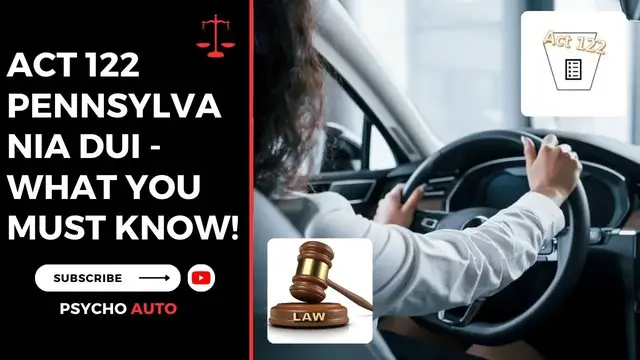 Video thumbnail for Act 122 Pennsylvania DUI - What You MUST Know!