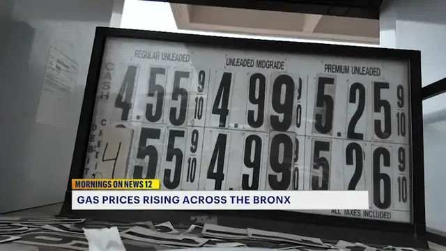 Video thumbnail for City issues travel advisory due to incoming storms as drivers forced to pay more at the pump
