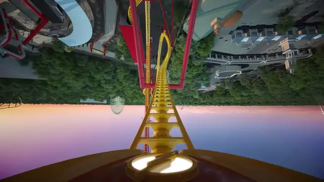 Video thumbnail for The Flash: Vertical Velocity Animated Front Row POV from Six Flags Great Adventure