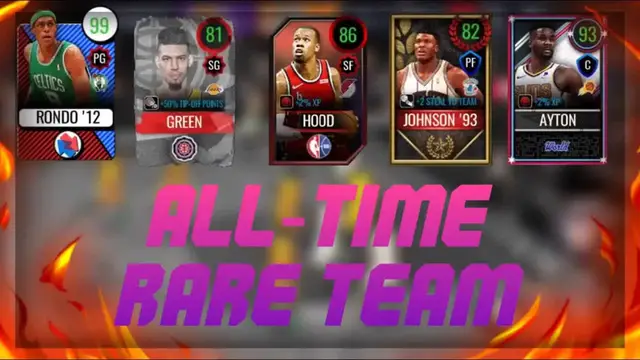 'Video thumbnail for knyt: nba live mobile 20 all-time rare team gameplay! scoring plays with rajon rondo & trae young'