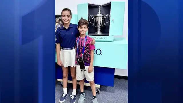 Video thumbnail for Summit 11-year-old gets moment in spotlight during US Open men's final