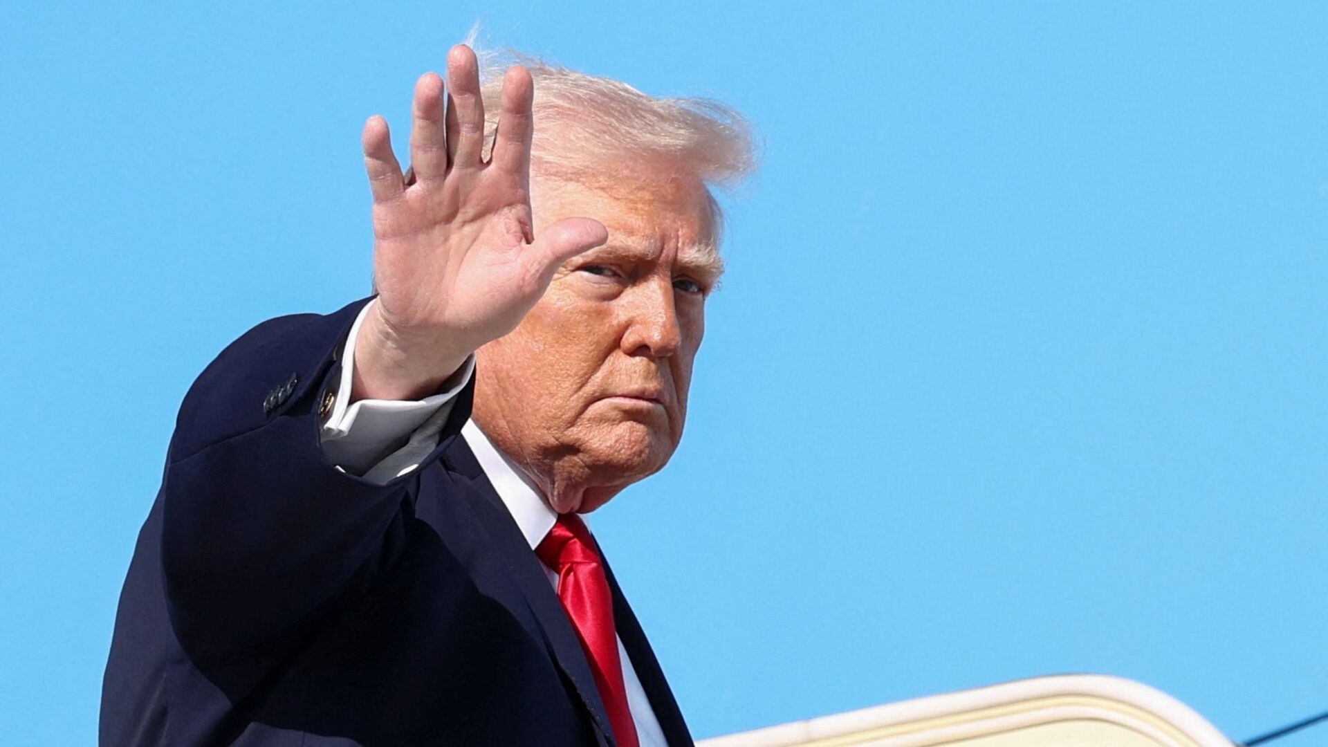 Video thumbnail for Trump says US to ‘blockade all ships entering or leaving Strait of Hormuz’