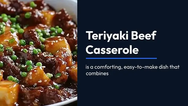 'Video thumbnail for Easy Teriyaki Beef Casserole'