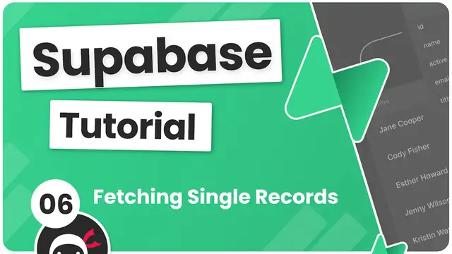 Video thumbnail for Supabase Tutorial #6 - Updating Records