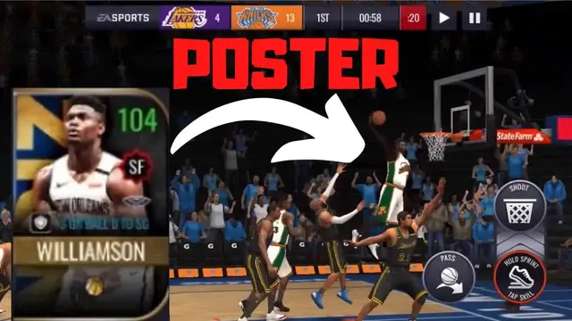 'Video thumbnail for knyt: zion williamson's insane dunk animations in nba live mobile 20 gameplay!'