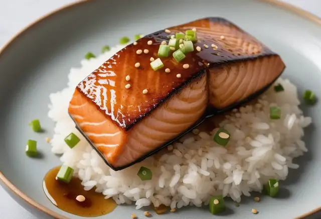 Video thumbnail for Spicy Miso Glazed Salmon