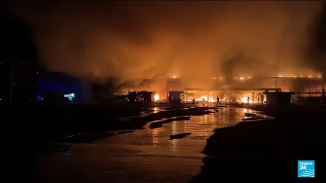 Video thumbnail for Ukraine strikes continue as polling stations open in Russia
