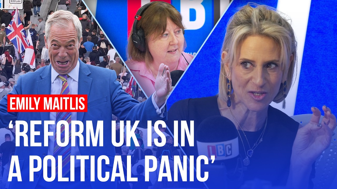 Video thumbnail for Emily Maitlis: 'Nigel Farage clearly feels cornered'