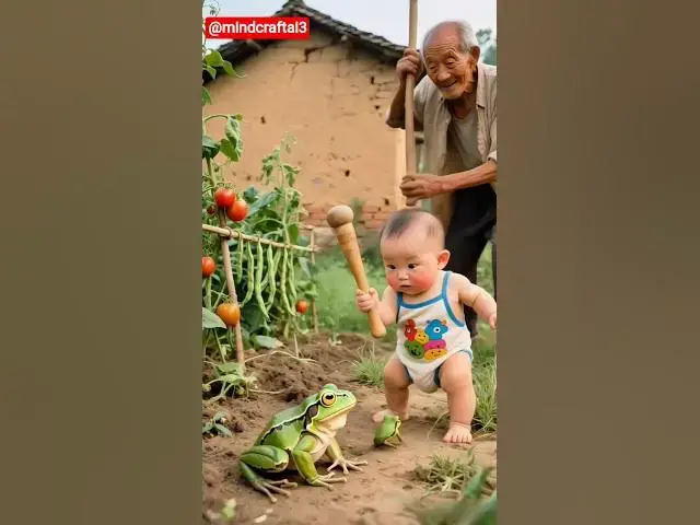 Video thumbnail for AI Baby vs Frog | Grandpa Behind | Try Not To Laugh Challenge!  #cutebabies