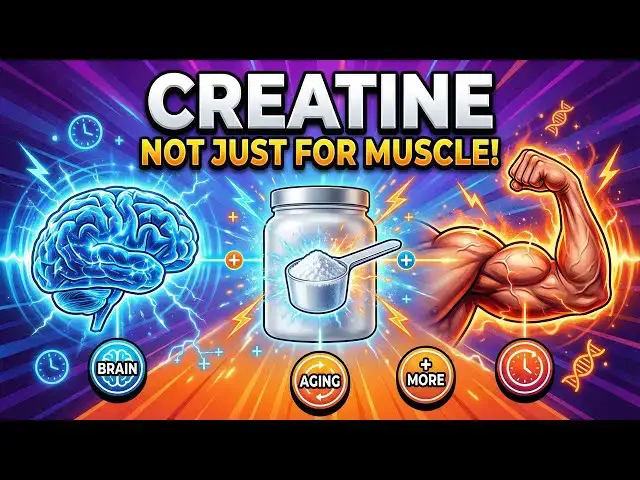 Video thumbnail for Creatine Benefits: Not Just for Muscle (Brain, Aging & More)