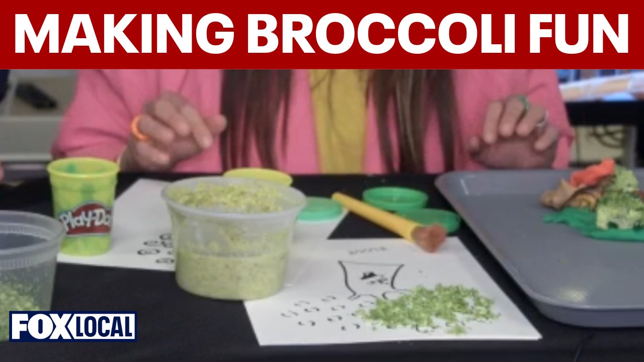 Video thumbnail for Making broccoli fun: Drew Kramer turns veggies into art and play for kids