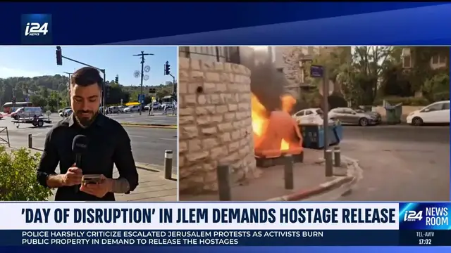 'Video thumbnail for 'Day of disruption' in Jlem demands hostage release'