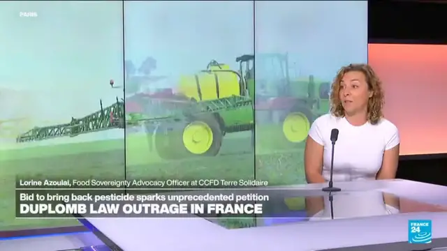 Video thumbnail for France: Duplomb law's pesticide provision triggers unprecedented debate