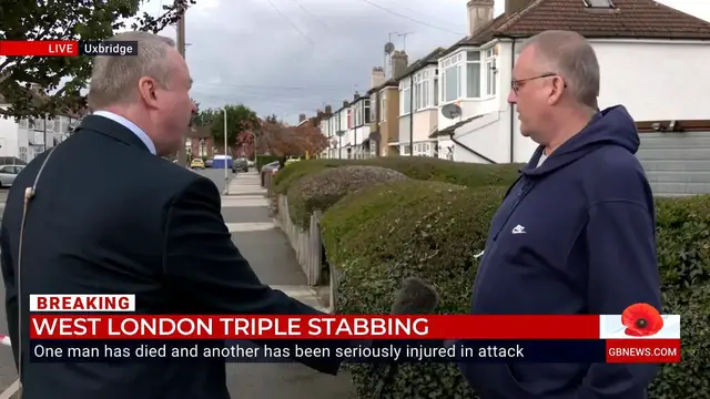 'Video thumbnail for Uxbridge stabbing: Eyewitness recalls 'unbelievable' incident to GB News'