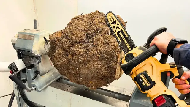 Video thumbnail for WOODTURNING MY BIGGEST BURL EVER! (I got this from my tree surgeon)