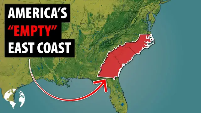 Video thumbnail for Why So Few Americans Live In This HUGE Area Of The East Coast