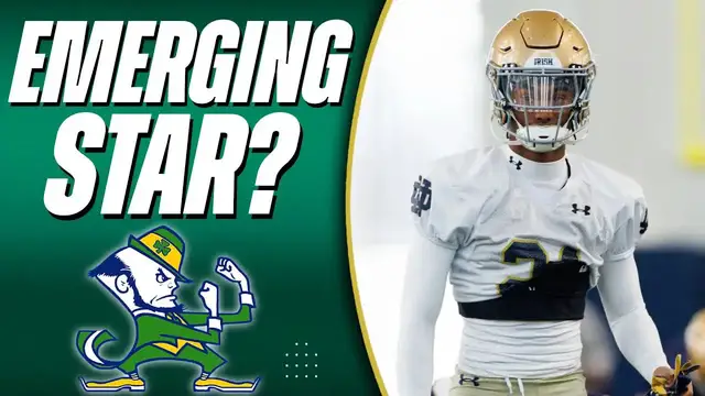 'Video thumbnail for Notre Dame Fighting Irish - A to Z Sports : carson hobbs: the underrated player for notre dame in 2025?'