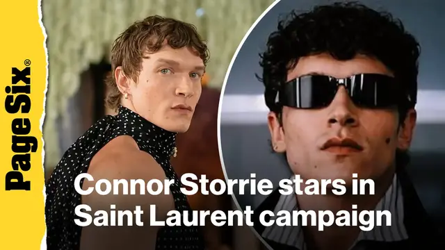 Video thumbnail for Connor Storrie stars in Saint Laurent Fall/Winter 2026 campaign amid 'Heated Rivalry' Season 2 news