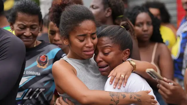'Video thumbnail for Anger and mourning in Rio, Brazil after police raid killed at least 120 people'