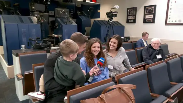 'Video thumbnail for Watch moment GB News goes behind the scenes at the White House - with some very special guests'