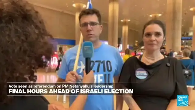 Video thumbnail for Tens of thousands of Israelis living abroad expected to fly in for pivotal vote