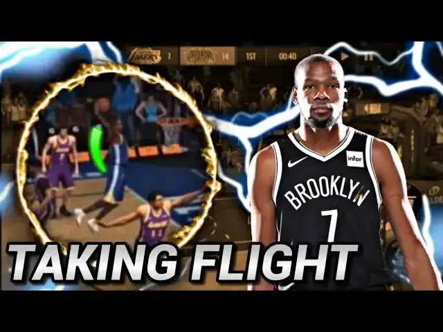 'Video thumbnail for knyt: 102 ovr kevin durant insane gameplay in nba live mobile 20!'
