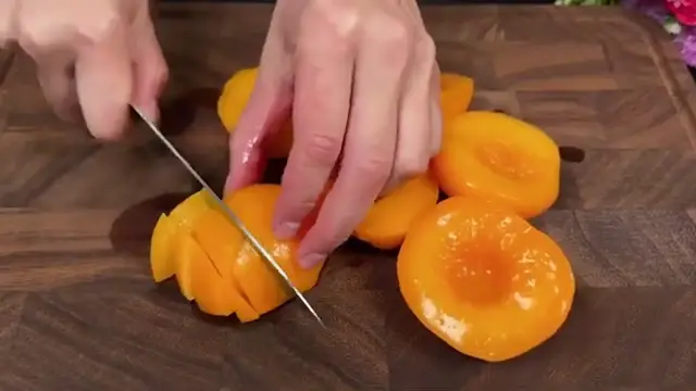 'Video thumbnail for Whip Condensed Milk with Peaches – Best No-Bake Napoleon Dessert | Royal Delicacy'