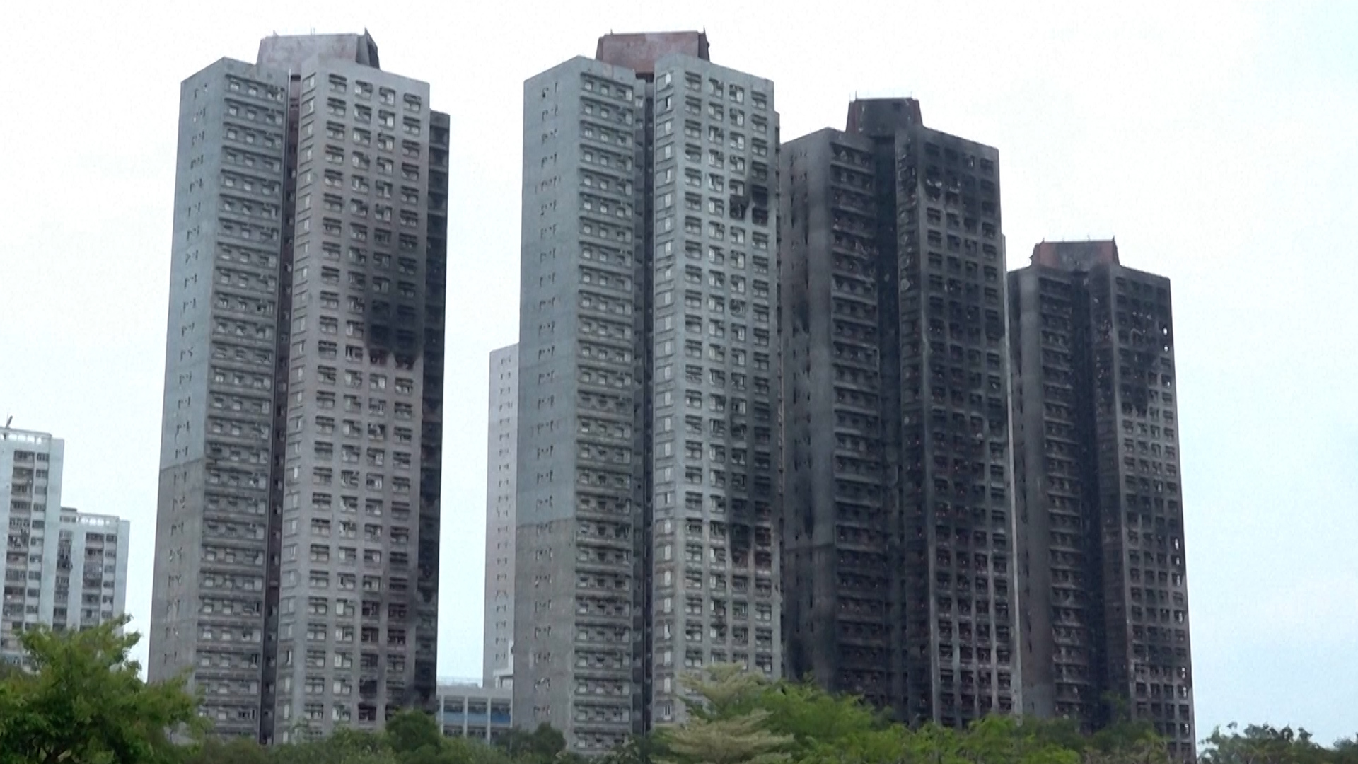 Video thumbnail for ‘Nothing left’: Hong Kong fire survivors return to burnt homes