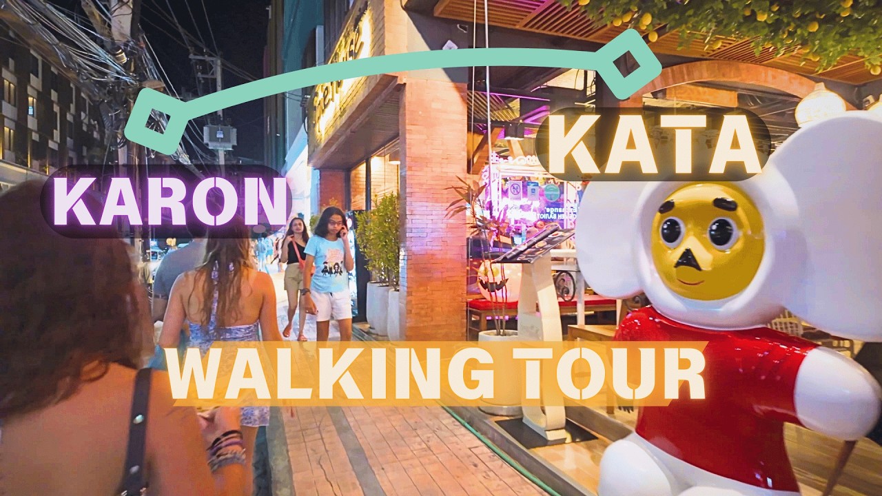 Video thumbnail for Karon Beach to Kata Beach Phuket Thailand Tour 4K